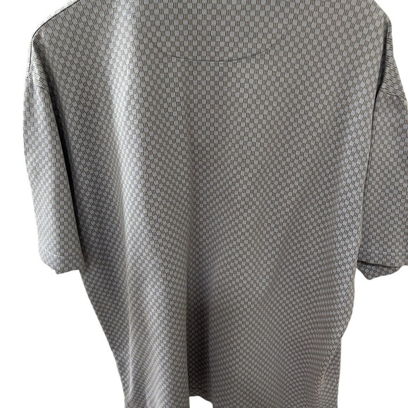 Gary Player Men’s XL Golf Polo 3 button gray blue pattern 100% cotton casual - Picture 3 of 6